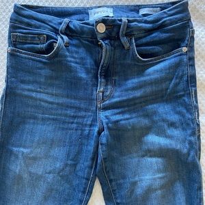 FRAME Le Crop Mini Boot Size 27 raw hem denim / jeans